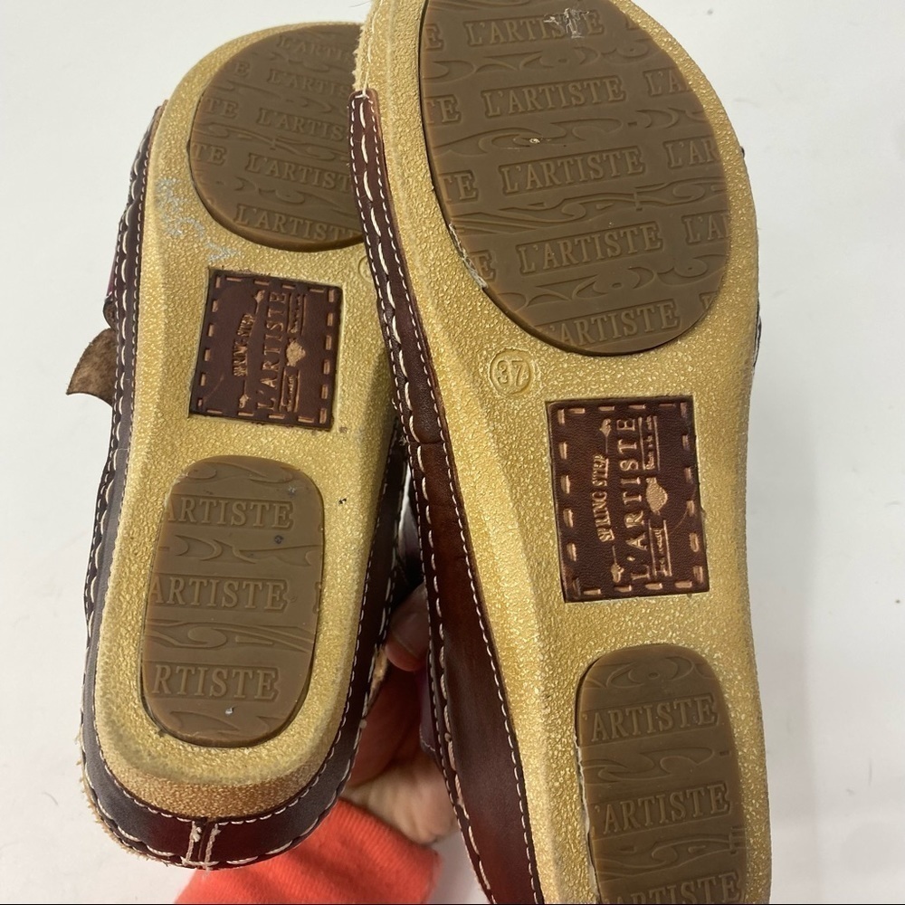 L’Artiste by Spring Step Pelagia floral sling back sandals. 37 EU - Picture 11 of 13